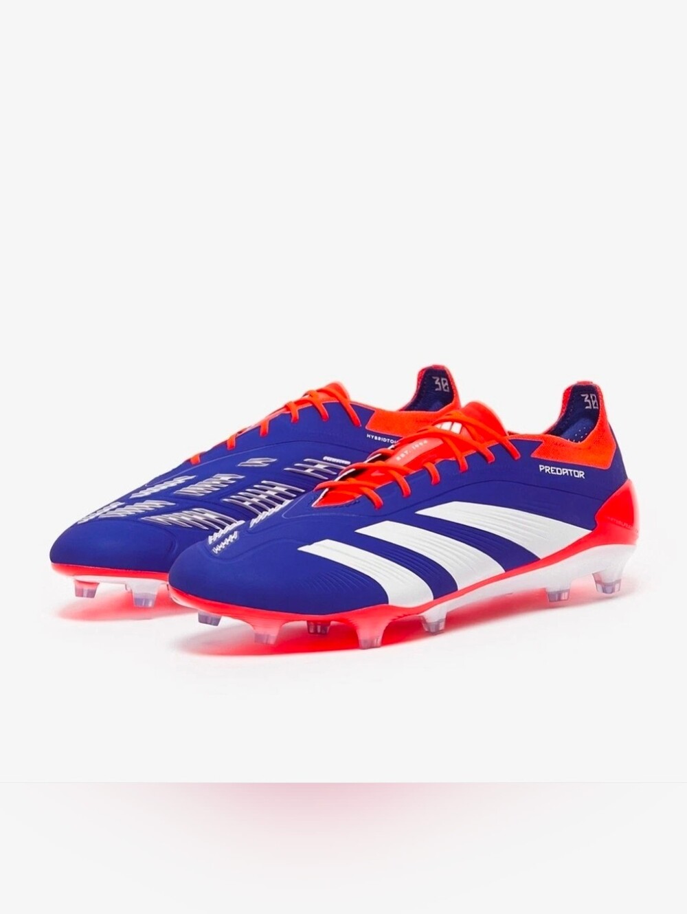 Adidas Predator Elite FG Soccer Cleats Mens Size 13.5 IF8867 Lucid Blue /Red